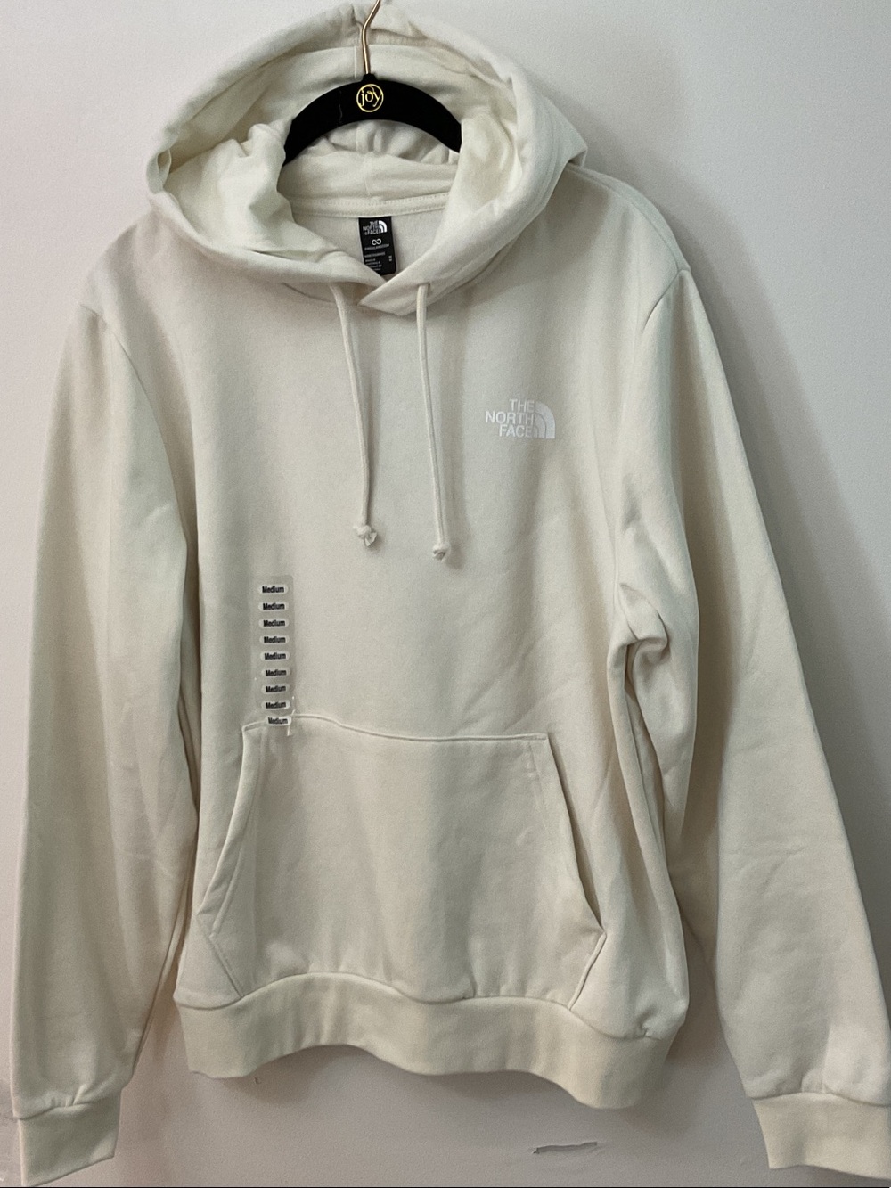 The North Face Evolution Box Camo Hoodie, White Dune, M, NWT